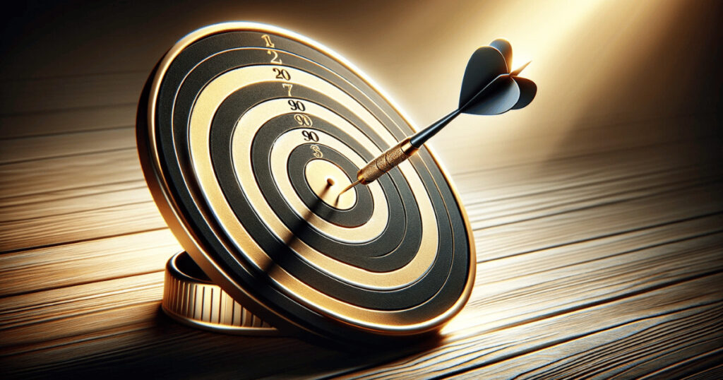 expression spot on The image depicts a target with a dart hitting the bullseye, symbolizing precision and accuracy. This visual perfectly aligns with the idea of something being exactly right